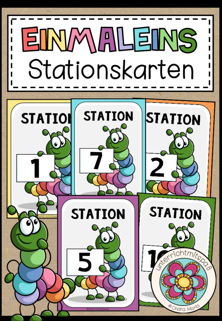EINMALEINS – 10 Stationskarten