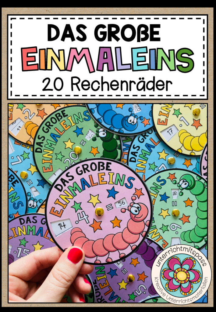 DAS GROßE EINMALEINS – 20 Rechenräder