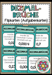 DEZIMALZAHLEN (Dezimalbrüche) – Flipkarten (Aufgabenkarten)