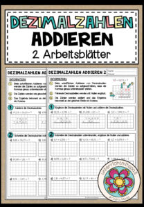 DEZIMALZAHLEN ADDIEREN – 2 Arbeitsblätter
