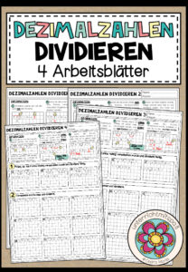 DEZIMALZAHLEN DIVIDIEREN – 4 Arbeitsblätter