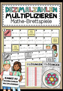 DEZIMALZAHLEN MULTIPLIZIEREN – 3 Mathe-Brettspiele