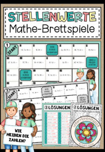 STELLENWERTE (mit Dezimalstellen)– 3 Mathe-Brettspiele