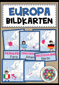 EUROPA – Länder + Hauptstädte Bildkarten