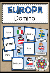 EUROPA – Länder und Hauptstädte Domino (2 Spiele)