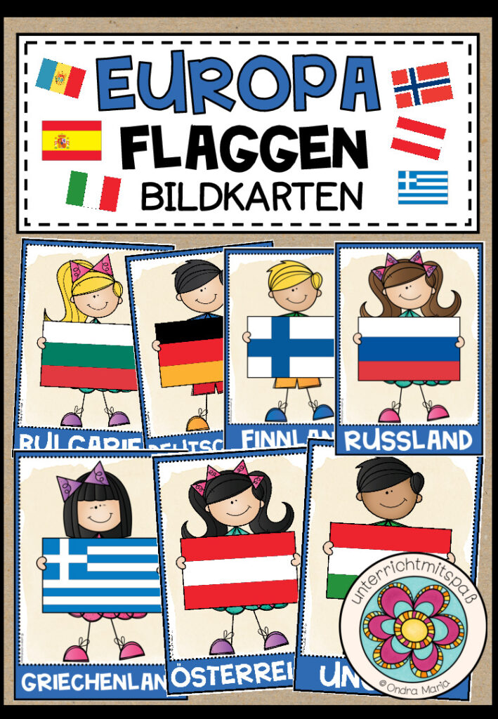 EUROPA – Flaggen Bildkarten
