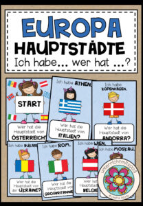 EUROPA – Länder & Hauptstädte – Ich habe … Wer hat …?