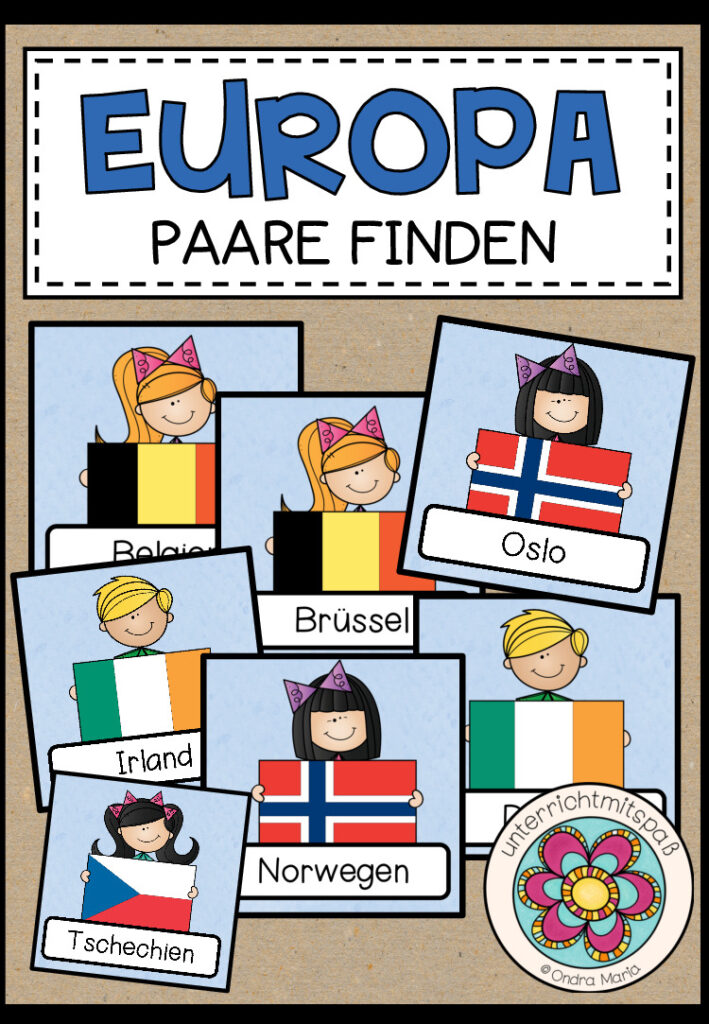 EUROPA – Länder & Hauptstädte PAARE FINDEN