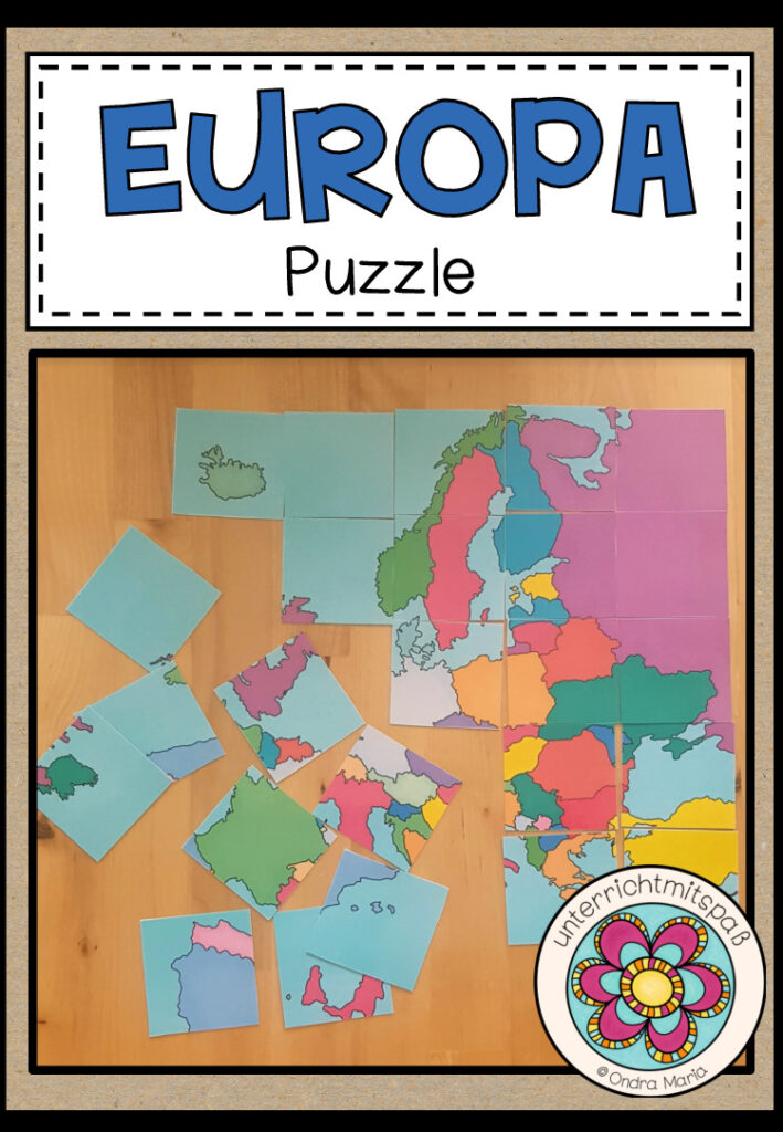 Europa – Puzzle (Legespiel)