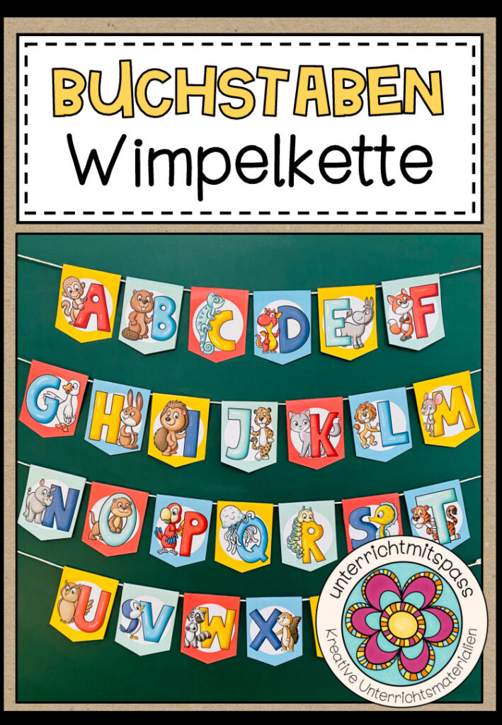 Buchstaben (Alphabet) – Wimpelkette
