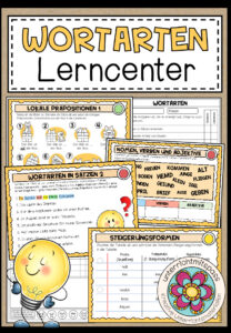 WORTARTEN – Lerncenter / Lerntheke (4./5. Schulstufe)