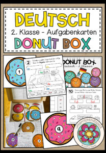 DEUTSCH – DONUT BOX (2. Schulstufe) 30 Aufgabenkarten zum Jahresstoff