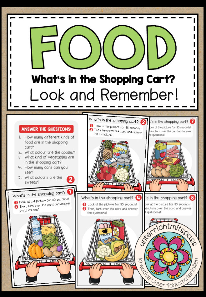 What’s in the Shopping Cart – Look and Remember