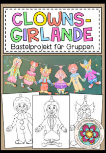 Clowns-Girlande – Bastelprojekt