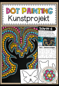 Dot Painting – Kunstprojekt (fertig geplante Kunststunde)