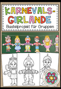 Karneval / Fasching (Kostüme) – Girlande – Bastelprojekt
