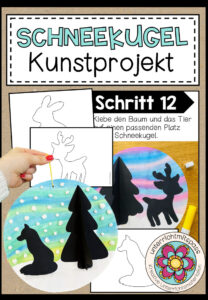 SCHNEEKUGEL – Kunstprojekt (fertig geplante Kunststunde)