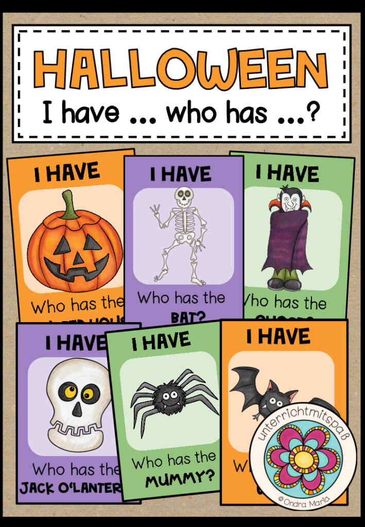 HALLOWEEN – I have … who has …?