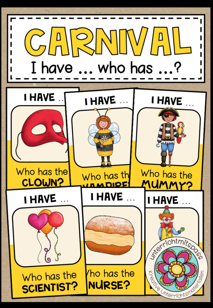 CARNIVAL – I have … who has …?