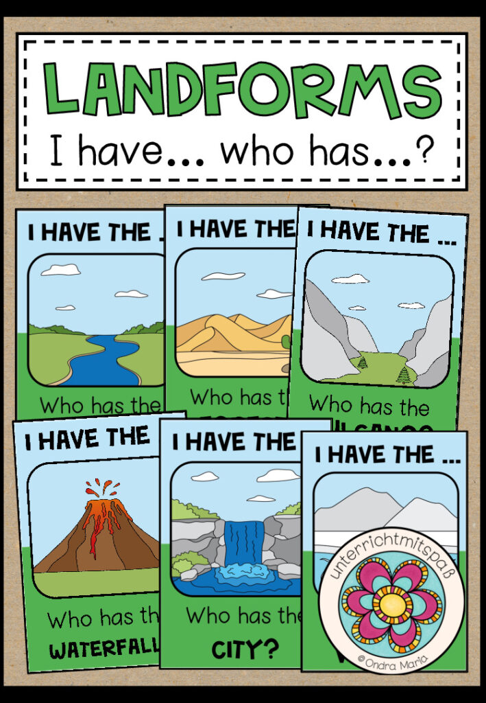 LANDFORMS – I have … who has …?