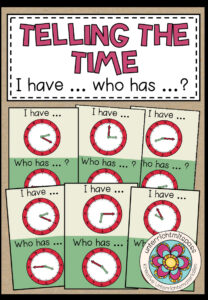 TELLING the TIME – I have… who has…?