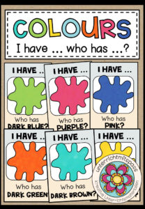 COLOURS – I have … who has …?