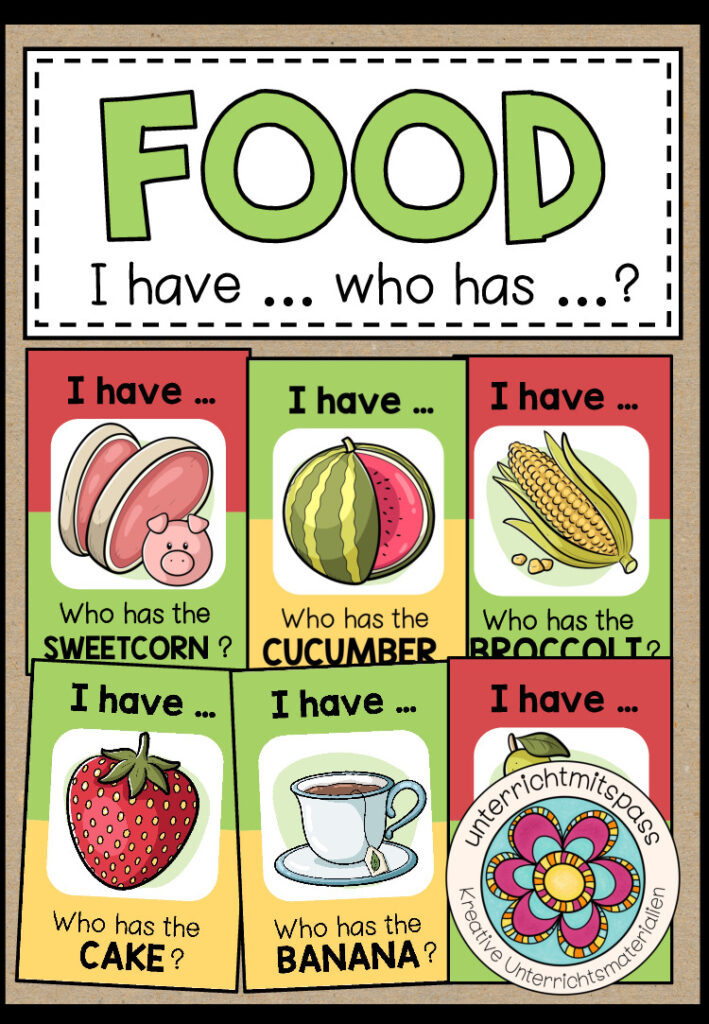 FOOD – I have… who has…? (3 Spiele)