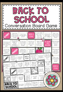 BACK TO SCHOOL – Conversation Board Game
