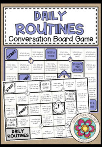 DAILY ROUTINES – Conversation Board Game