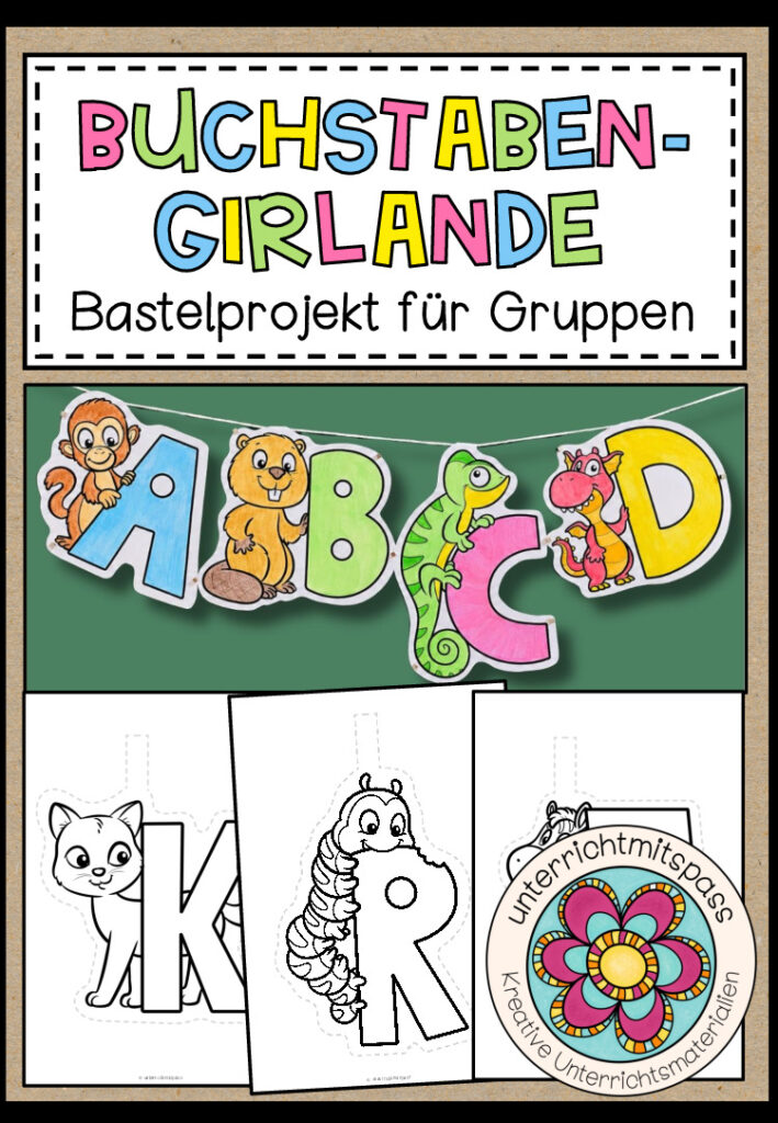 Buchstaben-Girlande – Bastelprojekt