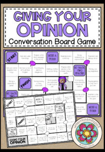 GIVING OPINION – Conversation Board Game
