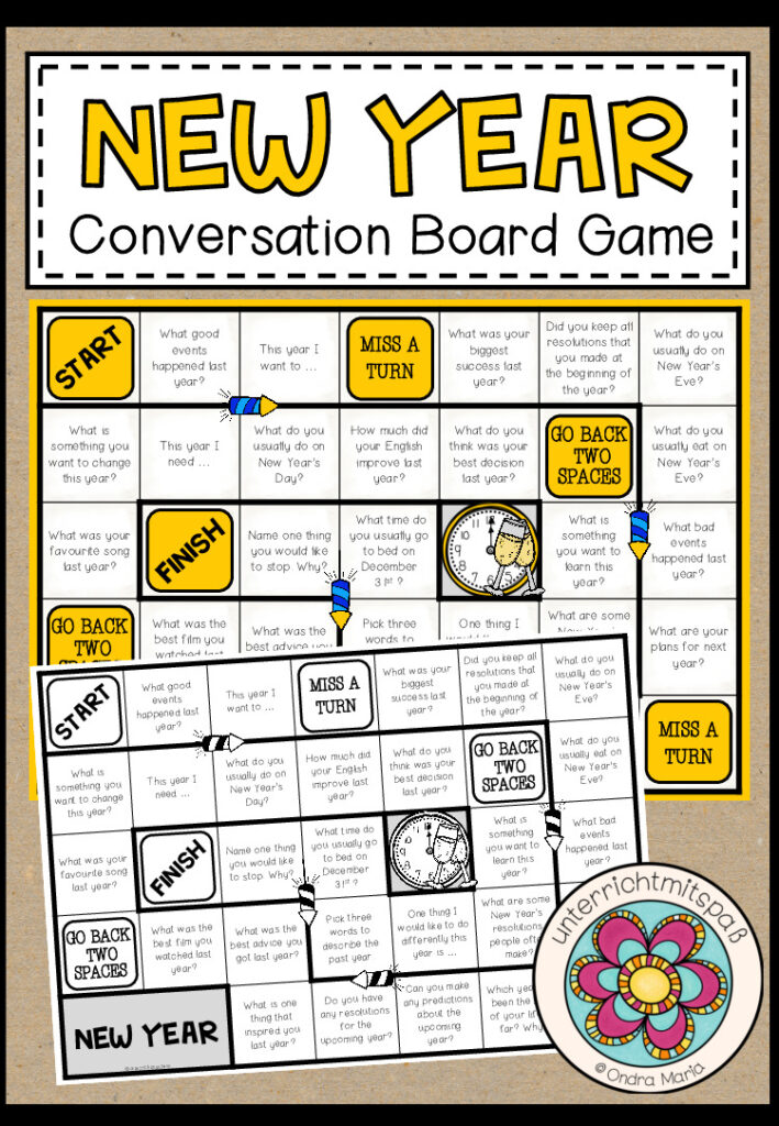 NEW YEAR – Conversation Board Game