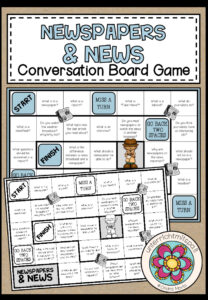 NEWSPAPERS & NEWS – Conversation Board Game