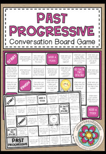 PAST PROGRESSIVE – Conversation Board Game