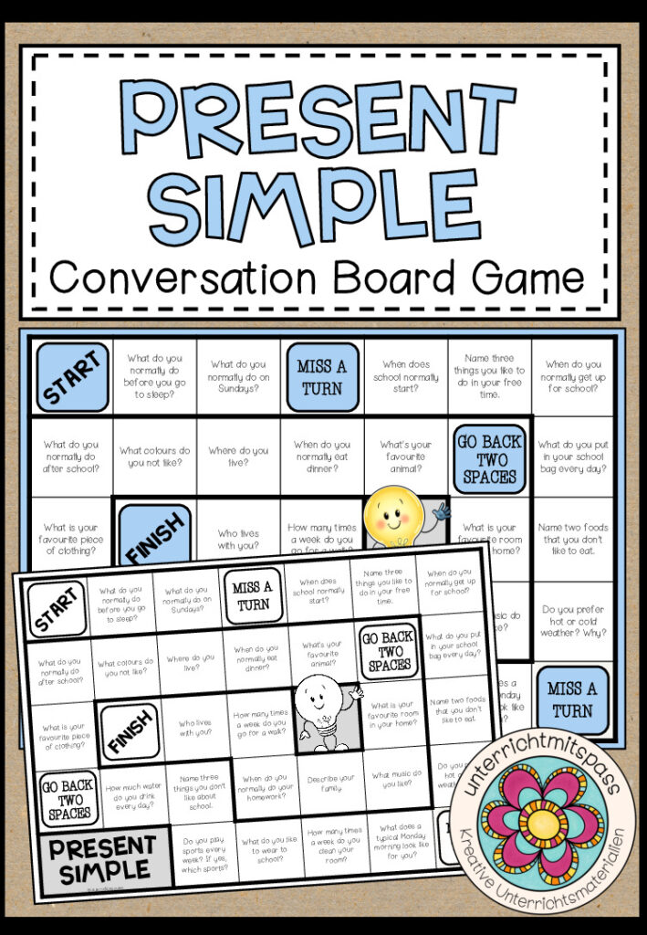 PRESENT SIMPLE – Conversation Board Game
