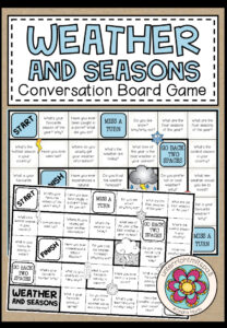 WEATHER and SEASONS – Conversation Board Game