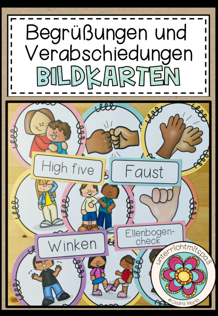 Begrüßung und Verabschiedung – Bildkarten / Poster (Version 2021)