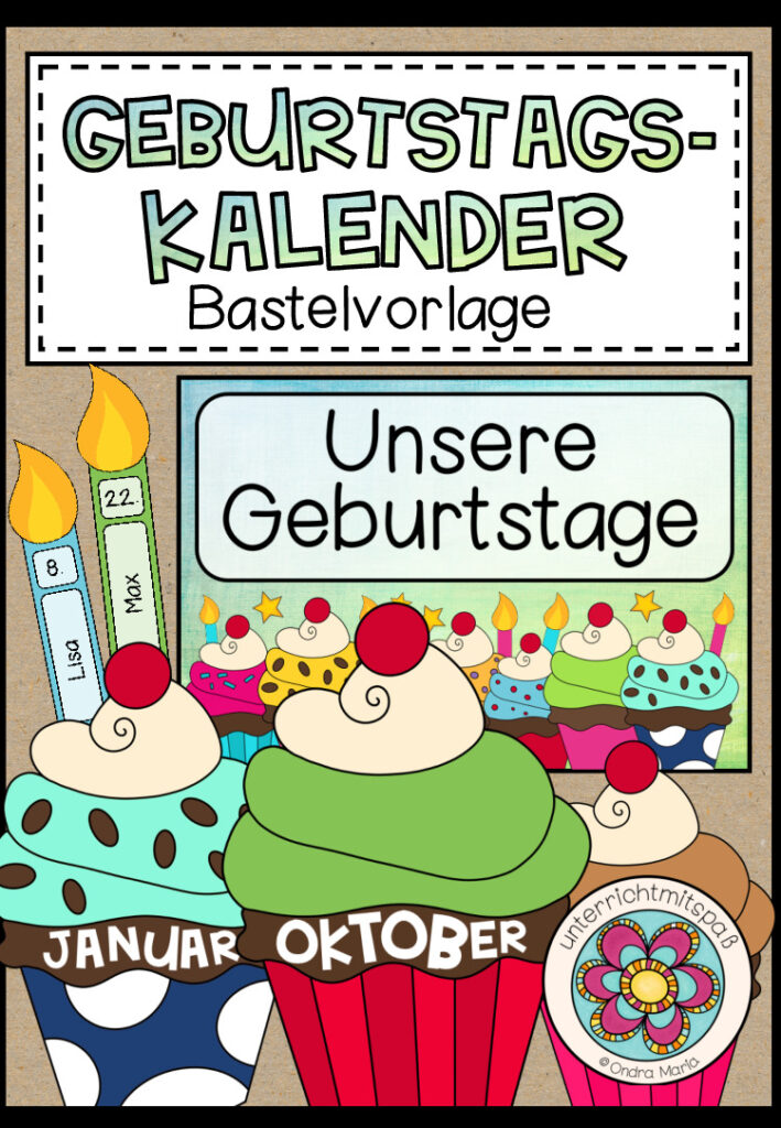 Geburtstagskalender (+ Vorlage zum selbst Bearbeiten) Version 2021