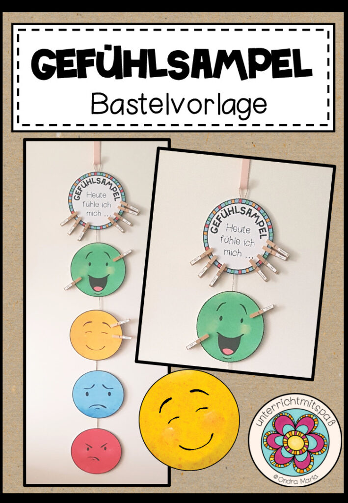 Gefühlsampel (Bastelvorlage)