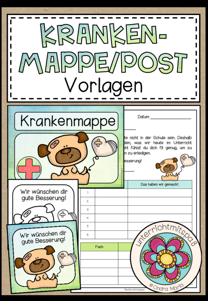 Krankenmappe / Krankenpost (Classroom Management) Version 2021