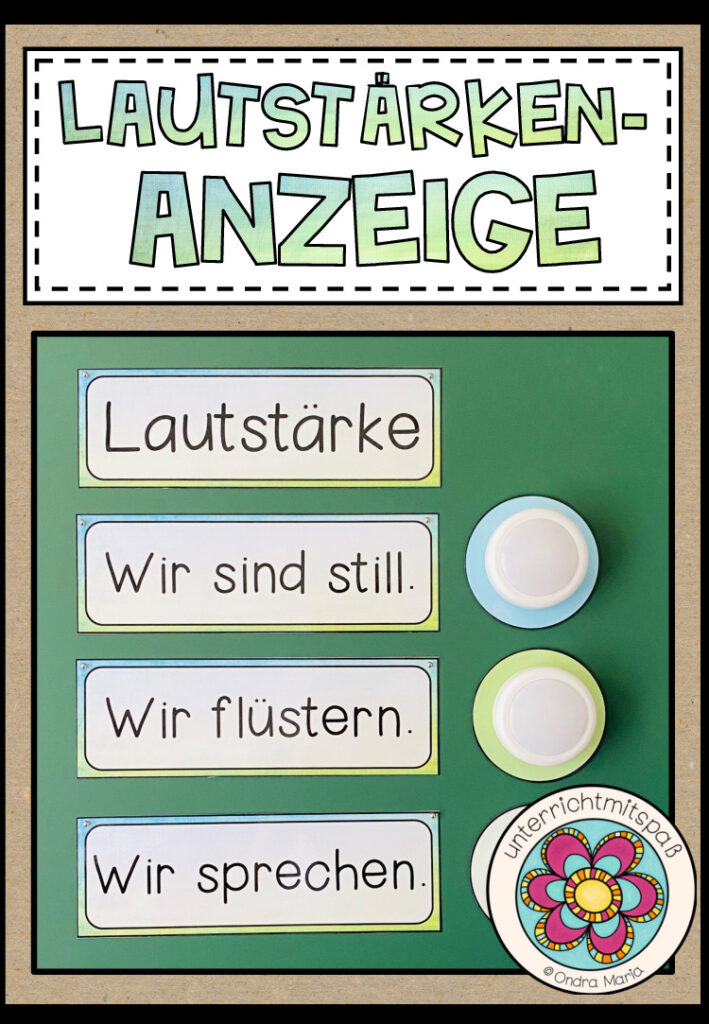 Lautstärkenanzeige – Tafelmaterial (Version 2021)