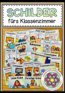 SCHILDER FÜRS KLASSENZIMMER – Classroom Management (wachsendes Paket)