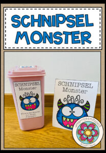 SCHNIPSELMONSTER – Bastelvorlage