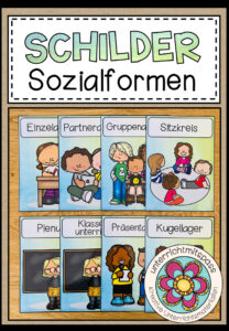 Sozialformen – Schilder (Classroom Management) Version 2021