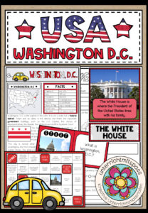 USA – Washington D.C. (Fact Sheets, Worksheets and Games)