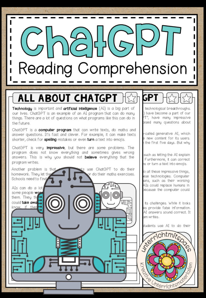 All about ChatGPT – Reading Comprehension (2-fach differenziert + Conversation Strips)