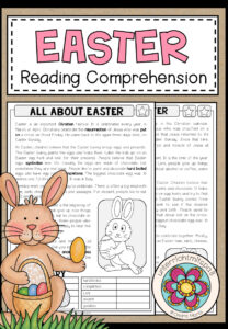 All about Easter – Reading Comprehension (2-fach differenziert + Conversation Strips)