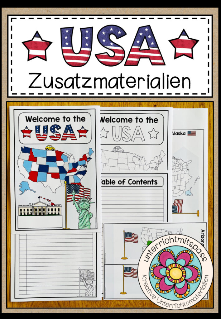 USA – Zusatzmaterialien + Handreichung für Lehrer* innen (zum USA-Materialpaket)