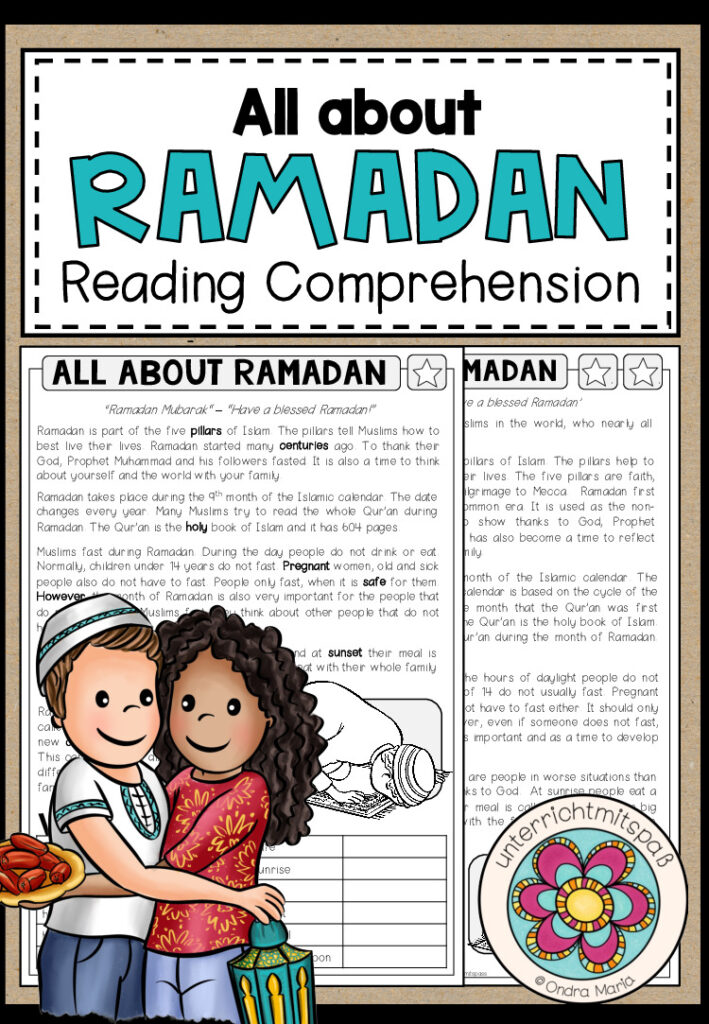 All about Ramadan – Reading Comprehension (2-fach differenziert + Conversation Strips)