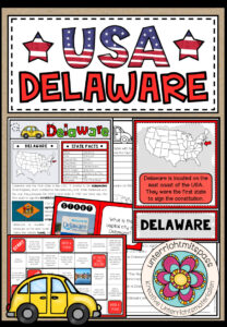 USA – Delaware (Fact Sheets, Worksheets and Games)